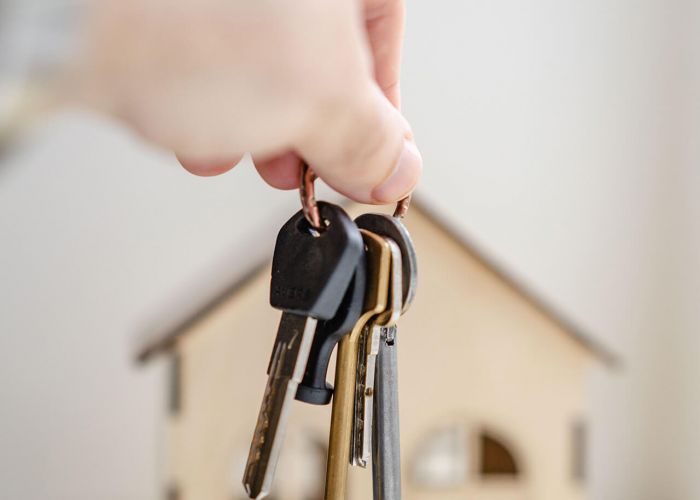 Modellhaus mit Schlüsseln